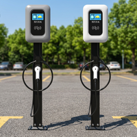 Pengisi Daya Mobil Listrik AC 22kW Wallbox 32A 3 Fasa DLB Smart Car Charger CE UKCA Station