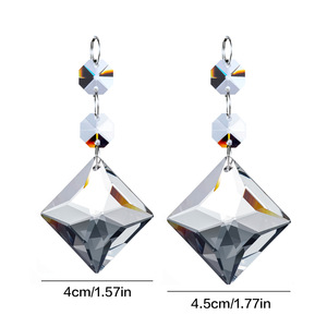 <span class=keywords><strong>Honor</strong></span> of Crystal Clear Water Drop Prism Colgante Dream Suncatcher Lámpara de araña Accesorios Decoración para el hogar - Product Image 3