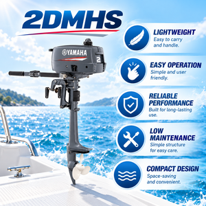 <span class=keywords><strong>Moteur</strong></span> <span class=keywords><strong>hors</strong></span>-<span class=keywords><strong>bord</strong></span> portable Yamaha 2DMHS 2HP 1,5kW 50cc monocylindre 2 temps pour la pêche, les bateaux pneumatiques, les bateaux à rames et les voiliers - Product Image 3