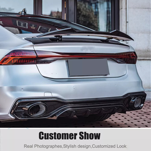 Miglior Vendita Spoiler Posteriore in Vera Fibra di Carbonio per Audi <span class=keywords><strong>A7</strong></span> C8 S7 Sedan 2019 2020 2021 2022 2023 2024 - Product Image 5