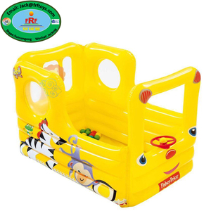 Lil Learner Play Toys - <span class=keywords><strong>Piscina</strong></span> <span class=keywords><strong>de</strong></span> Pelotas Inflable <span class=keywords><strong>de</strong></span> PVC con Forma <span class=keywords><strong>de</strong></span> Autobús Escolar para Niños, para Jardín e Interiores - Product Image 2