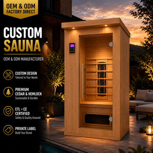 HG Custom Wholesale 1 Person Outdoor Dry for Home Garden with Infrared Heating <b>LED</b> <b>Light</b> and Oxygen Bar - Product Image 1