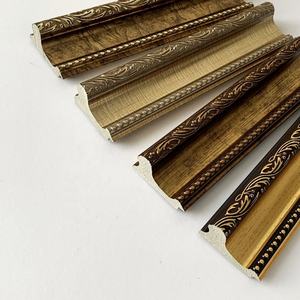 Marco de fotos de 69Mm de ancho de alta calidad, Material Ps, marco de pintura al óleo dorada, moldeado para marco de fotos de <span class=keywords><strong>nudismo</strong></span> familiar - Product Image 1