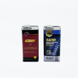 Lata de aceite de motor cuadrada de 1 litro con logotipo personalizado, color CMYK y marca OEM, la más vendida - Product Image 1