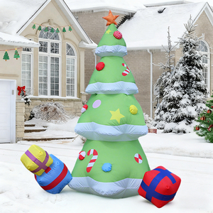 Albero di Natale Gonfiabile LED da 6 Piedi con Regalo, Decorazione Luminosa per Feste Natalizie, Giardino e Prato - Product Image 2