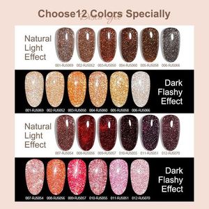 ยาทาเล็บเจลเพชรสะท้อนแสง 12 สี คุณภาพสูงแบบกำหนดเองได้ - Product Image 3
