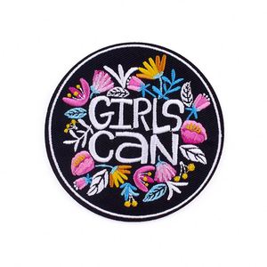 Patch brodé personnalisé pour fille, lettre inspirante et encourageante, à thermocoller, vente en gros, pour vêtements, chapeaux, sacs - Product Image 3