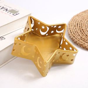 ถาดเสิร์ฟอาหารโลหะคุณภาพสูงลายพระจันทร์และดวงดาวสำหรับเทศกาลอีดมูบารัค ของตกแต่งบ้านสำหรับงานเลี้ยงชาวมุสลิม ขายดีอันดับต้นๆ - Product Image 4