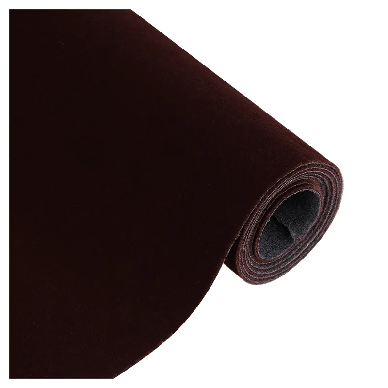 Tela aterciopelada para joyero, tejido de terciopelo, Color marrón, nuevo diseño