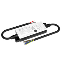 Contrôleur LED étanche IP66 Miboxer Mi Light 2.4G SR5-P 5 en 1 avec interrupteur manuel et commande vocale pour couleurs uniques, CCT, RGB, RGBW, RGBWC et double blanc