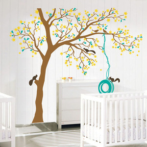 Grand autocollant <span class=keywords><strong>Mural</strong></span> à photos pour <span class=keywords><strong>arbre</strong></span> <span class=keywords><strong>en</strong></span> famille, amovible, adhésif <span class=keywords><strong>en</strong></span> PVC, décoration et Art pour la maison, chambre d'enfants, salon, 10 pièces - Product Image 1