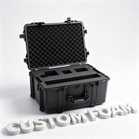 Grande valise à outils étanche IP67 Mousse personnalisée à l'intérieur de l'équipement dur en plastique en matériau PP avec roues à poignée de traction prises en charge par l'OEM