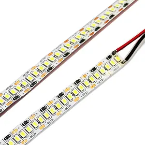 Lampu strip led DC 12 24v SMD 2835 profesional kustom lampu led 240led 3000K 4000K 6000K lampu strip led tidak tahan air untuk dekorasi