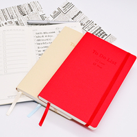Cuadernos Personalizados al por Mayor, Cuadernos Promocionales A5 para Negocios, Diarios con Líneas, Cuadernos de Tapa Dura de Cuero PU con Logotipo