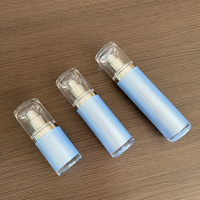 Bouteille en plastique de 15ml 30ml 50ml Paquet de maquillage de fond de teint crème cosmétique petite bouteille à pompe de lotion