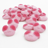 Zweedse Gummy Candy varkenshoofdvormige aardbei zure veganistische Halal gecertificeerde US EU-conforme kindersnoepjes grappige nieuwigheidssnack