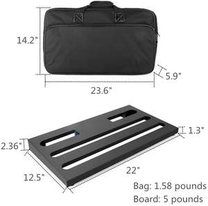 工場カスタマイズ可能、各種サイズ対応 アルミ製ギターエフェクター ペダルボード ケース (バッグ付き) - Product Image 5