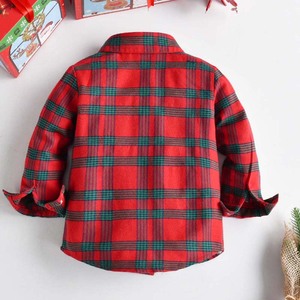 Chemises à carreaux à manches longues pour enfants HP Wholesale, costumes de Noël pour garçon de 2 ans, KBCS-012 - Product Image 3