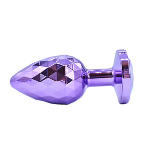 Plug anal en métal violet en forme de diamant, dilatateur anal pour hommes et femmes, jouet pour masturbation, massage en extérieur, jouet pour adultes, SM - Product Image 5