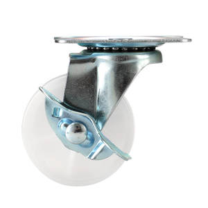 Roulettes de meubles en PP blanc 1/1,25/1,5/2/2,5/3/4 pouces pour usine de Guangzhou, petites roues en plastique bon marché - Product Image 3