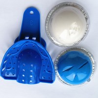 Kit de moulage dentaire en silicone, pâte d'empreinte blanche et bleue 20g/25g, haute qualité