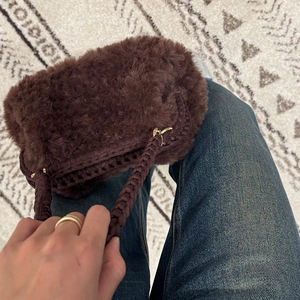 Borse Invernali da Donna Alla Moda Pochette Fatte a Mano <span class=keywords><strong>all</strong></span>'<span class=keywords><strong>Uncinetto</strong></span> Clutch a Fagotino da Sera per Matrimonio - Product Image 3