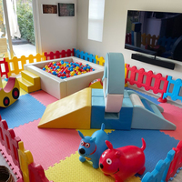 Ensemble d'équipements de jeux d'intérieur pour enfants, piscines à balles pour enfants, blocs d'escalade en mousse EVA, tapis de puzzle, tapis de sol, jeux doux