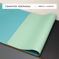 Tapis de Souris de Bureau en PVC/PU Grande Taille, Imperméables, pour Ordinateurs Portables, Bureaux, Gaming, Dessins Animés, Anti-Rayures, Épaisseur Personnalisable, en Stock