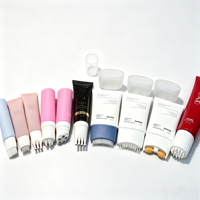 Nouveau design, tube de massage pour le cou en plastique personnalisé, emballage de luxe avec double rouleau en caoutchouc, 100ml, 120ml, 150ml