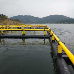 HDPE Square <b>Floating</b> <b>Fish</b> Cage Offshore Aquaculture Net Cage for Marine <b>Fish</b> Breeding - Product Image 1