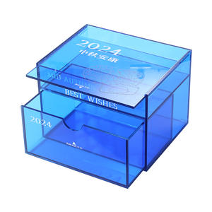 カラーアクリルボックスカスタムブルーレッドグリーンイエローオレンジカラフルパースペックスルーサイト収納ボックスディスプレイケース - Product Image 3