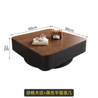 2025 Table basse extensible de Style nordique Table basse légère en bois de luxe avec matériau en verre de conception de ferme pour un usage domestique