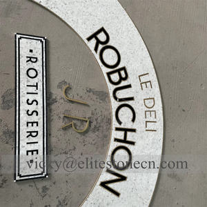 Disesuaikan pola batu ubin marmer mosaik lantai medali dengan huruf desain Logo - Product Image 3