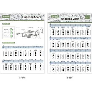 Póster de pared de doble cara con tabla de dedilado para clarinete, para enseñanza musical en escuelas de música, venta al por mayor - Product Image 5