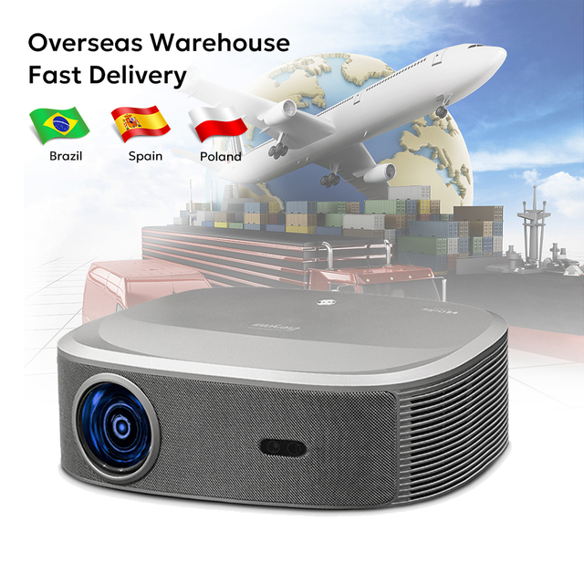 EU Stock HQ10W 1080P Projector 1080P Full HD Projector 4K Video Smart TV Home Movie Theater Dolby Portable Education Projectors