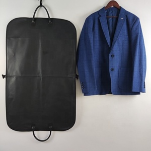 Foldable and Portable Garment Bags Plastic Suit <strong>Garmant</strong> Bag Cover Garment Suit Carrier Bags with logo - Product Image 6