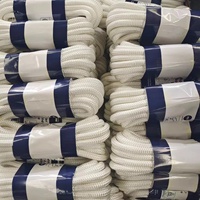 YANGHUA Corde de quai tressée double à 3 brins haute résistance pour bateau, yacht, marine, en polypropylène/nylon, 4mm-64mm