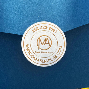Gouden foliestickers op maat, hoogwaardige zelfklevende stickers met aangepaste logo's en gepersonaliseerde labels - Product Image 1