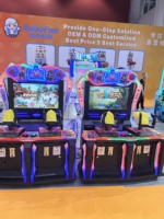 Console de simulateur de Machine de jeu d'arcade d'intérieur à pièces pour 6 ans et plus Console de tir de dinosaure pistolet de tir en métal