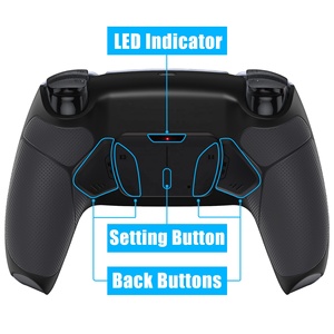 Kit de Reasignación RISE4 V3 con Agarre de Goma Negro, Palancas Traseras y Botón Posterior para Gamepad de <span class=keywords><strong>PS5</strong></span> con Placa PCB, Cable FPC y Carcasa Trasera - Product Image 3