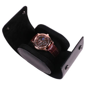 Estuche de Lujo para Reloj Individual de Viaje Portátil con Logotipo Personalizado al por Mayor, Rollo Organizador de Piel Sintética para Almacenamiento y Empaque - Product Image 4