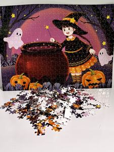 Halloween Phù Thủy Và Vạc Giấy Ghép Hình Câu Đố 500 Mảnh DIY Phim Hoạt Hình Đồ Chơi Cho Lễ hội Vui Vẻ Và Trang Trí Nội Thất - Product Image 2