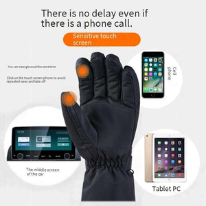 Guantes de Esquí Calefactables con Batería Recargable de 5000 mAh, Guantes de Snowboard de 3 Dedos, Impermeables, con Pantalla Táctil, para Deportes de Invierno - Product Image 6