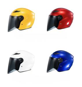 Demi-casque de moto en ABS homologué DOT toutes saisons avec fermeture à dégagement rapide Visière PC résistante aux chocs Ajustement universel - Product Image 6