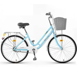 Dames 24 26 <span class=keywords><strong>pouces</strong></span> rétro vélo <span class=keywords><strong>femme</strong></span> vélo de ville vélo vélo avec panier pour femmes - Product Image 5