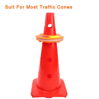 Feux de signalisation portables à haute visibilité 15W LED Cone Commander, rechargeables, étanches, pour la construction et le bord de route