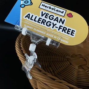 Manufacture Free Sample Colorful Supermarket <b>Shelf</b> Price Label Display <b>Plastic</b> Holder Clips - Product Image 4