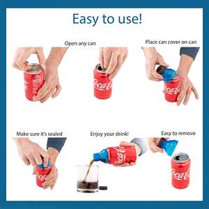 Tapas Transparentes para Latas de Refresco, Cerveza, Bebidas Energéticas, Jugos y Seltzer, Accesorios Imprescindibles para Picnic y Playa - Product Image 6
