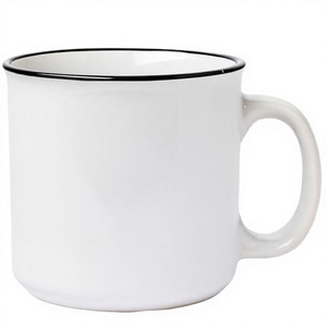 Chubby Mug 320ml Fat Ceramic Coffee Cup Smooth Handle Matte Glaze Tea Drinking Novelty Thick Wall <b>Microwave</b> Dishwasher Safe Home - Product Image 2