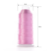 Fil à broder en polyester MH Manufacturing 128G, fil à broder en soie, fil à broder 100% polyester 120D/2